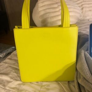 Baggu mini leather bag.  Tag attached- used once